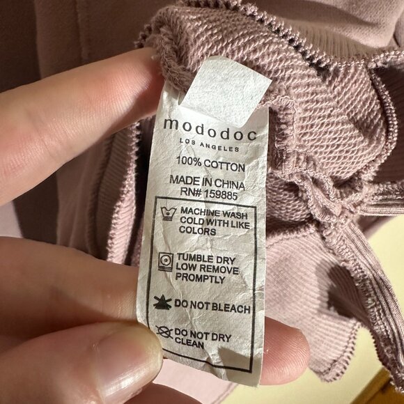 Mododoc Women's Long Sleeve Boxy Oversized Sweatshirt - Picture 3 of 4